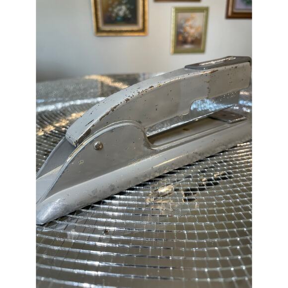 Vintage Swingline Stapler Gray 747 Mid Century Modern USA 8 in - Picture 5 of 9